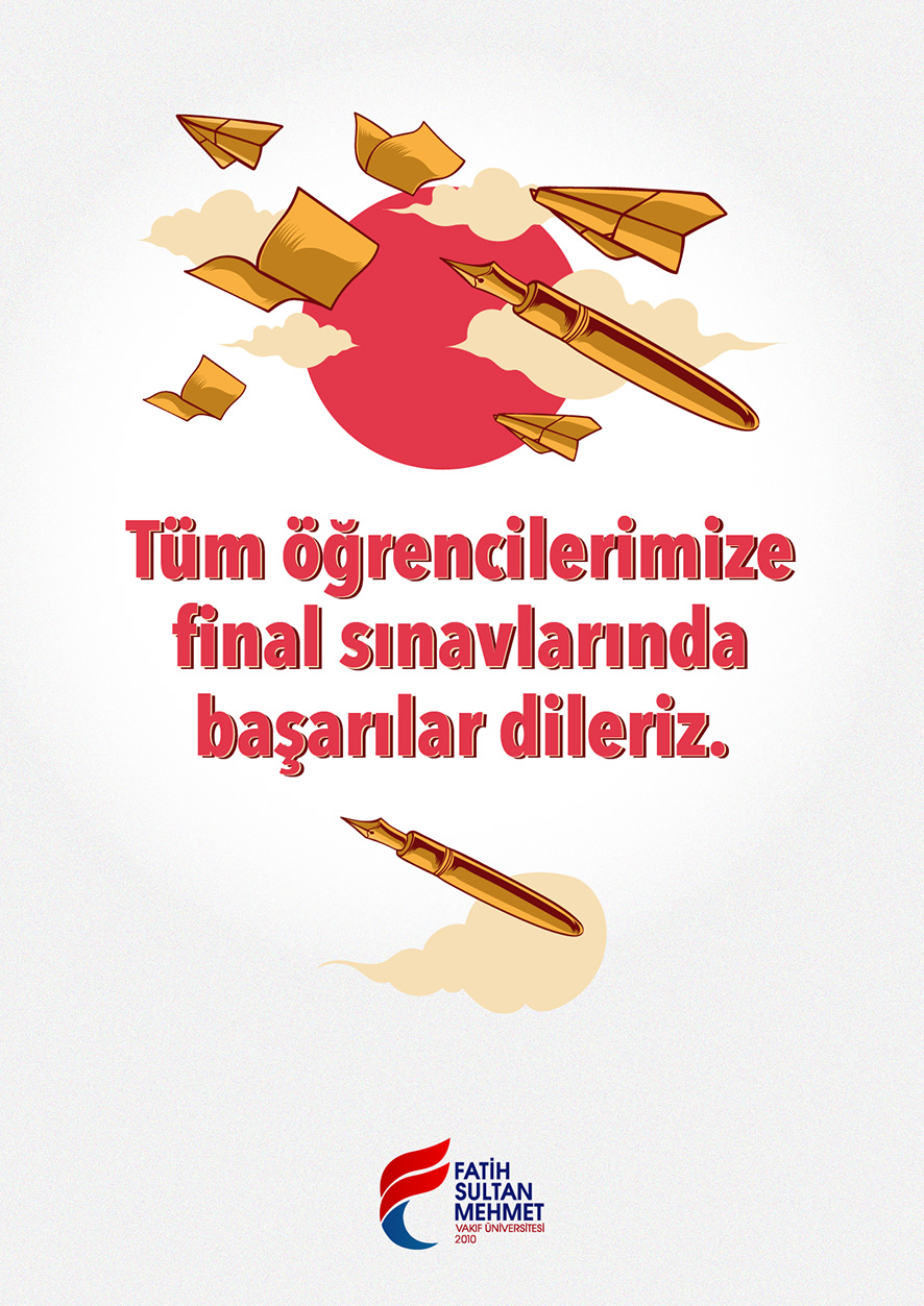 Tüm Öğrencilerimize Final Sınavlarında Başarılar Dileriz