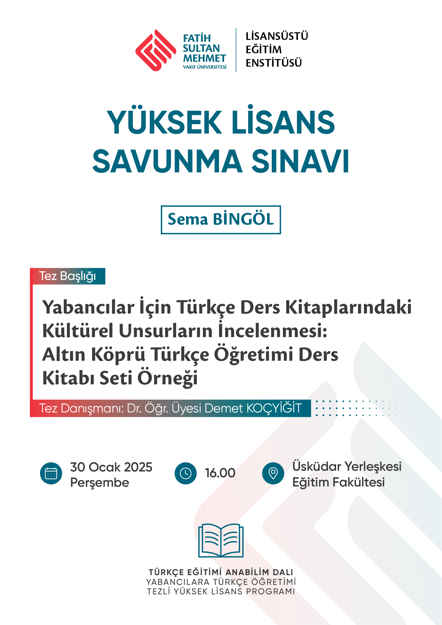 Tez Savunma Sınavı