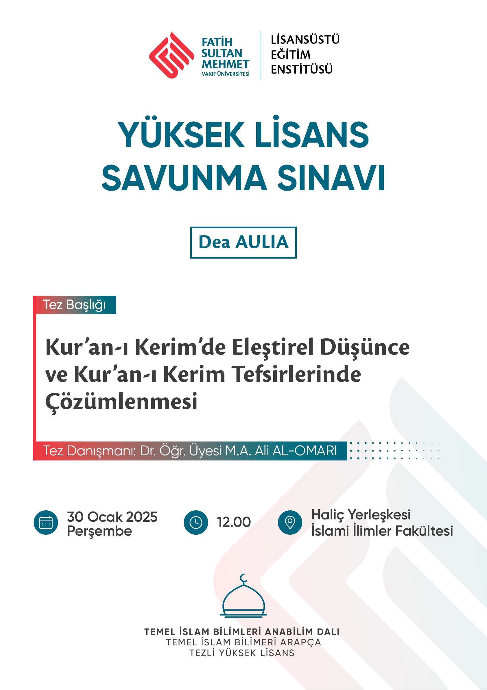 Tez Savunma Sınavı