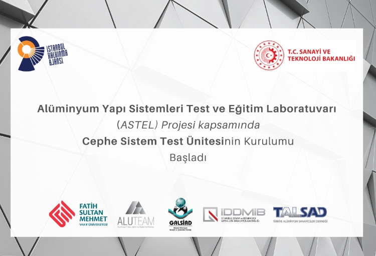Alüminyum Yapı Sistemleri Test Laboratuvarı Cephe Sistem Test Ünitesinin Kurulumu Başladı