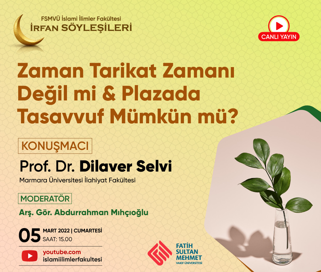 Zaman Tarikat Zamanı Değil mi?