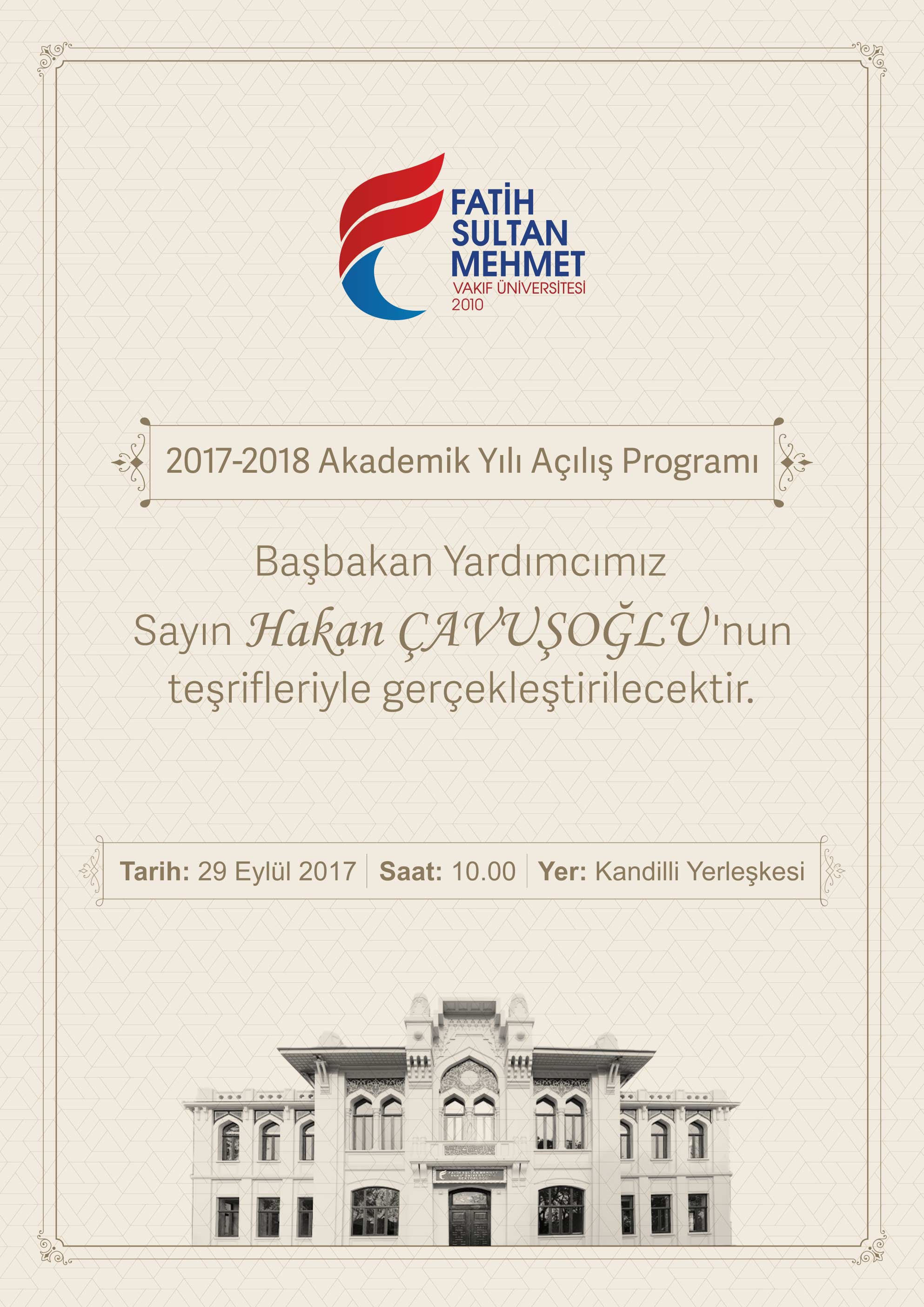 2017-2018 Akademik Yılı Açılış Programı