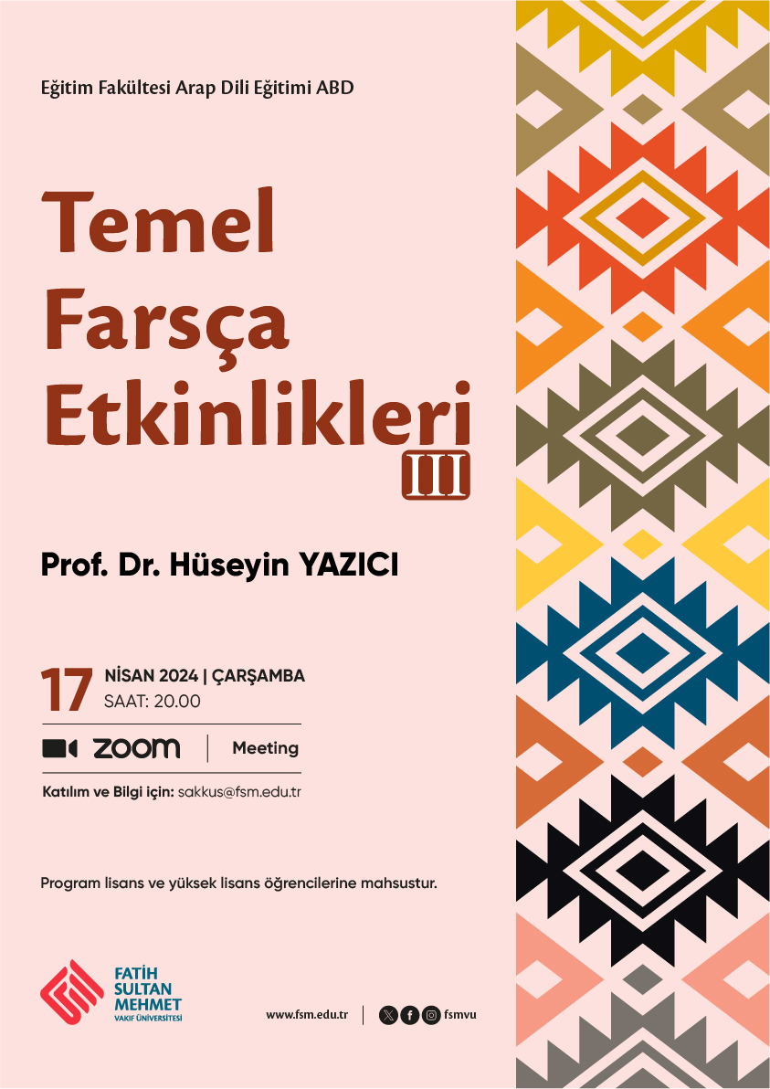 Temel Farsça Etkinlikleri III