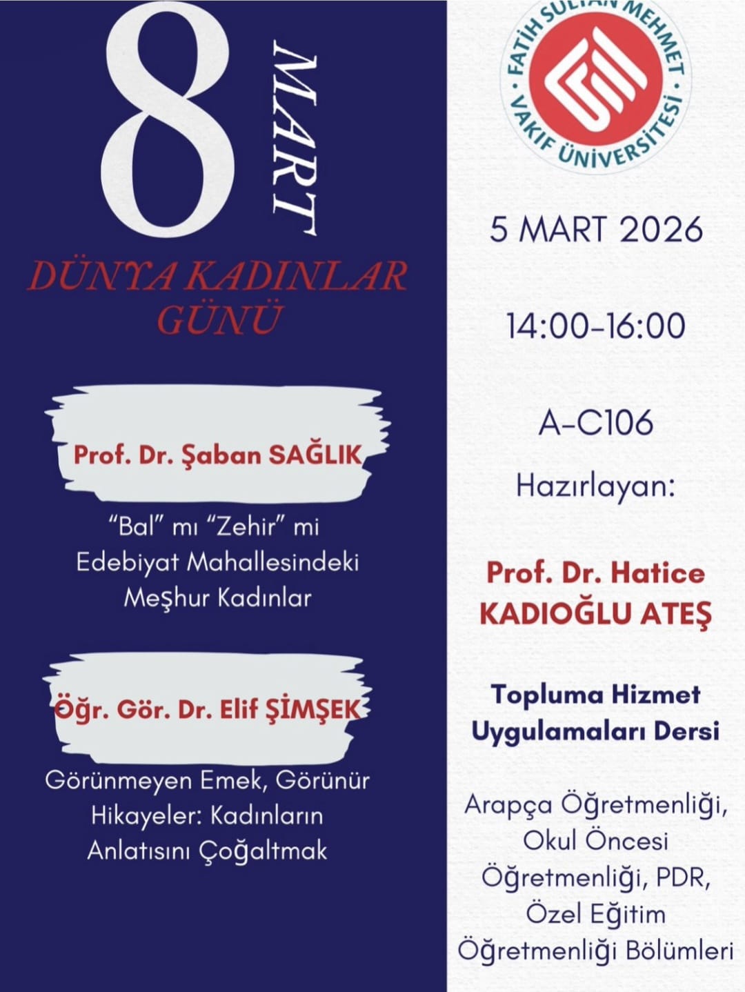 8 Mart Dünya Kadınlar Günü