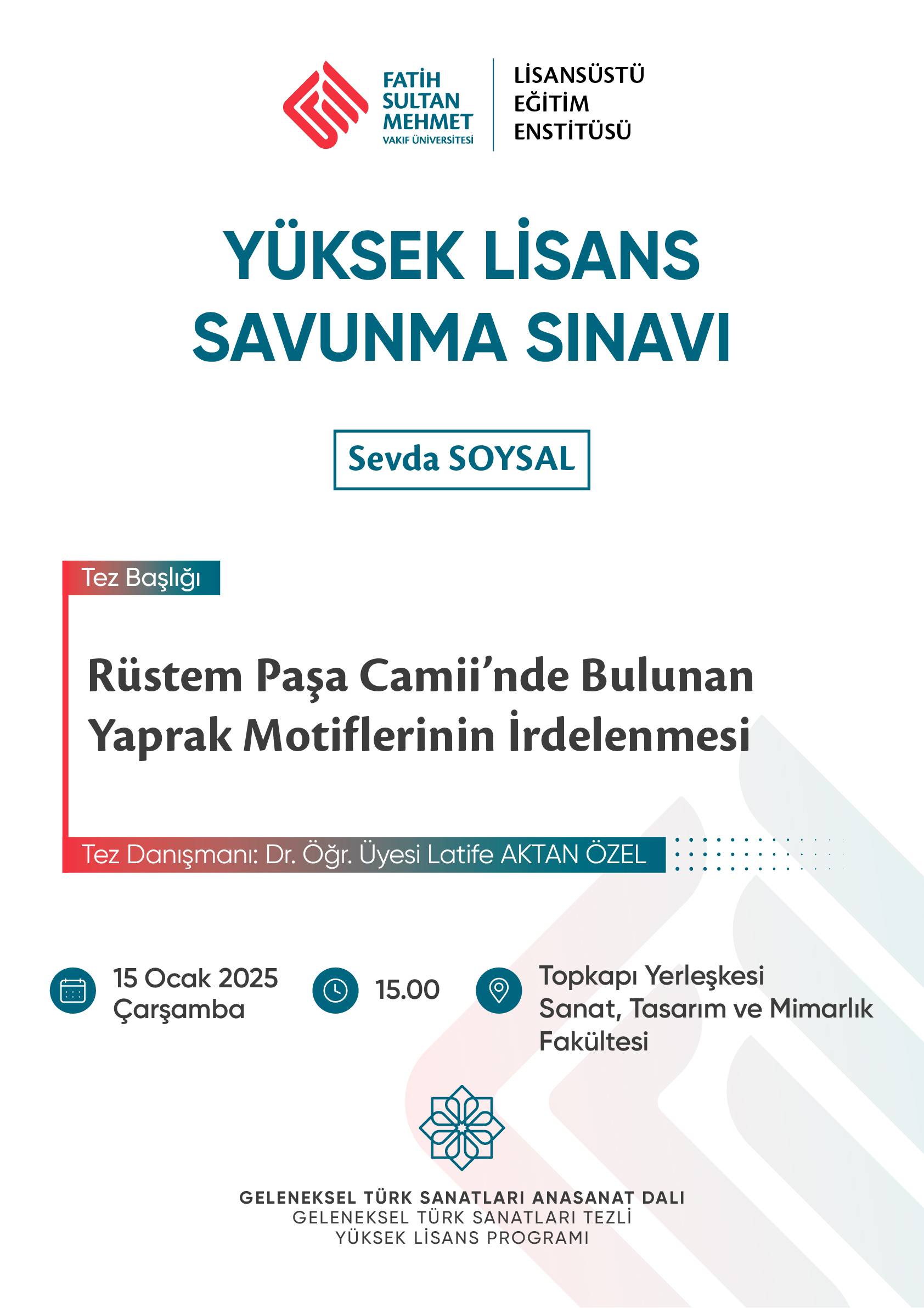Tez Savunma Sınavı