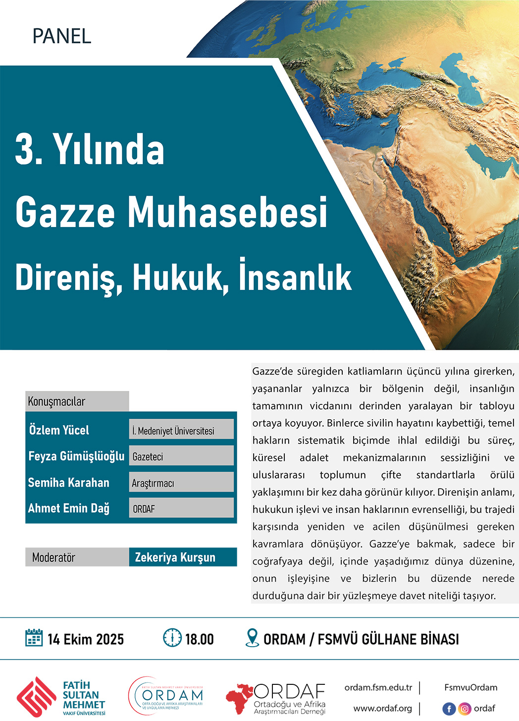 3. Yılında Gazze Muhasebesi: Direniş, Hukuk, İnsanlık