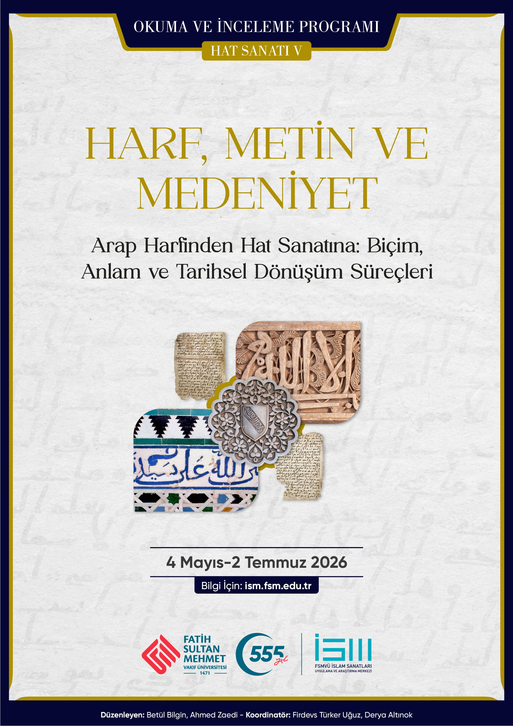Arap Harflerinden Hat Sanatına: Biçim, Anlam ve Tarihsel Dönüşüm Süreçleri Hat V