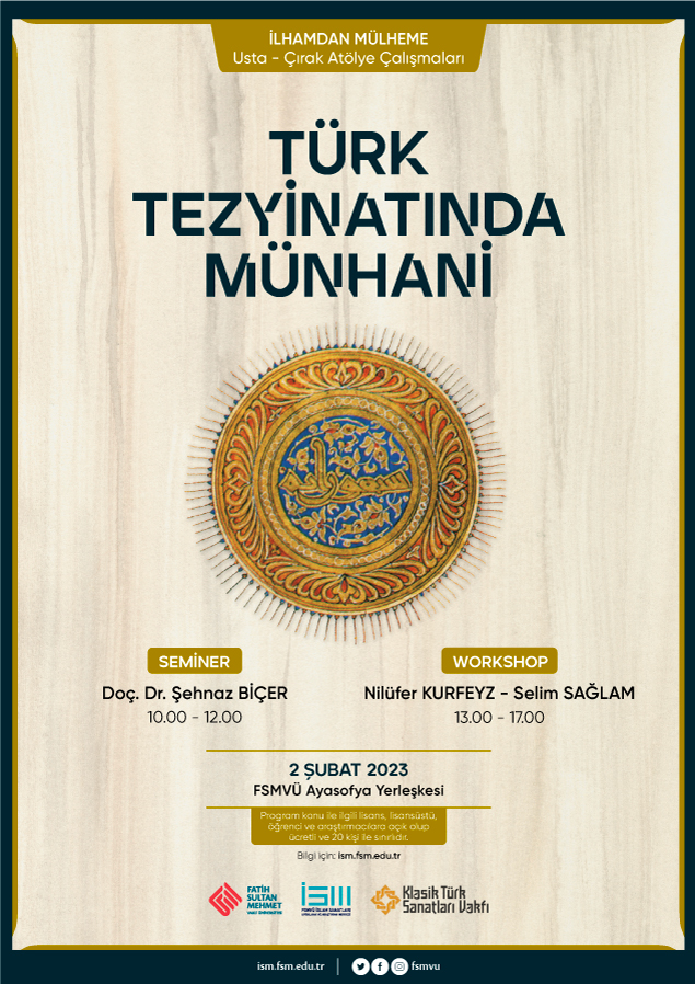 Türk Tezyinatında Münhani Workshop Programı