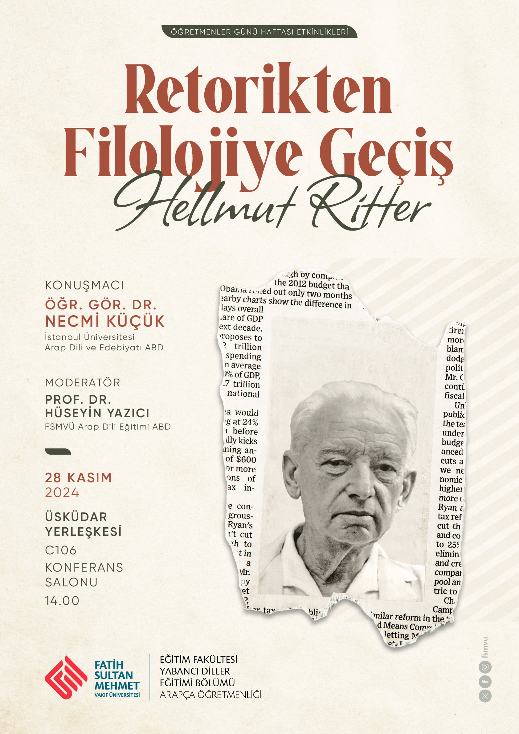 Retorikten Filolojiye Geçiş: Hellmut Ritter
