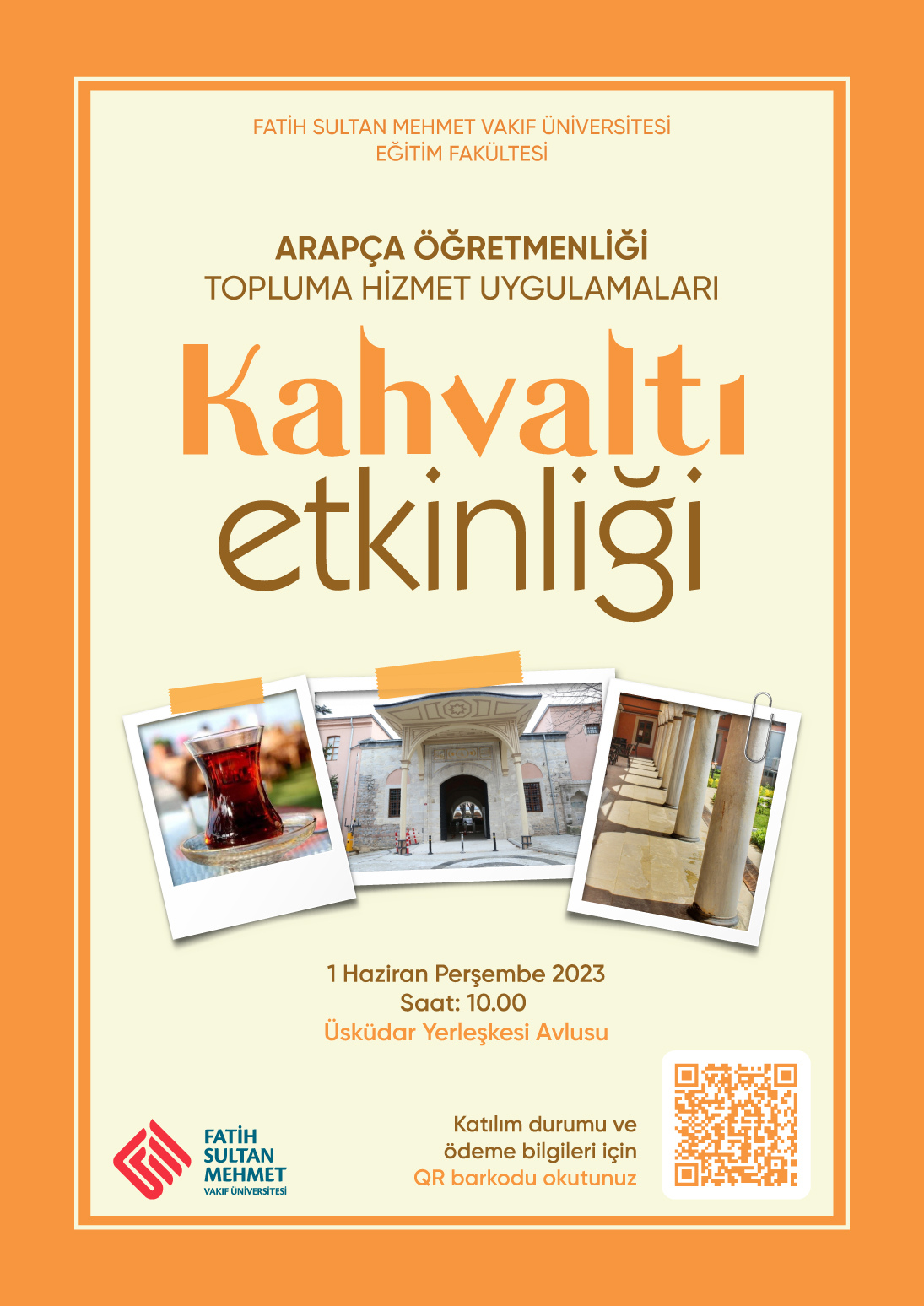 Arapça Öğretmenliği Topluma Hizmet Uygulamaları Kahvaltı Etkinliği