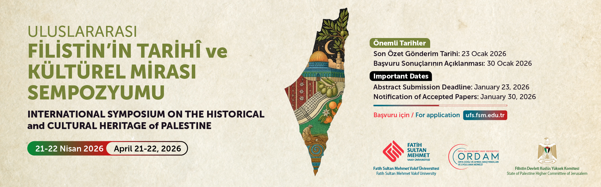 Uluslararası Filistin'in Tarihi ve Kültürel Mirası Sempozyumu