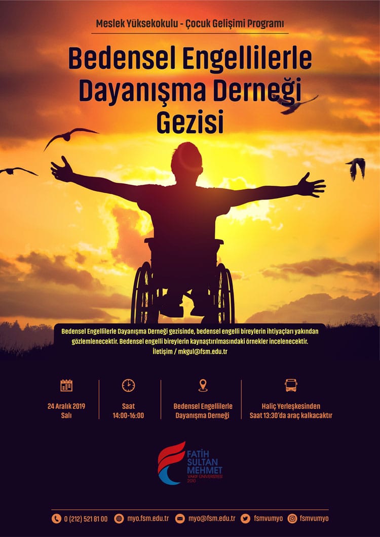 Bedensel Engellilerle Dayanışma Derneği Gezisi