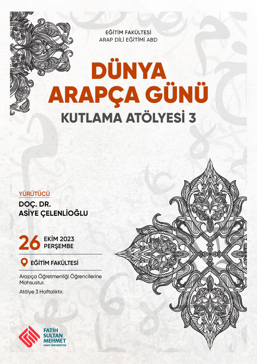 Dünya Arapça Günü Kutlama Atölyesi III