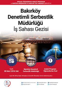 Bakırköy Denetimli Serbestlik Müdürlüğü İş Sahası Gezisi