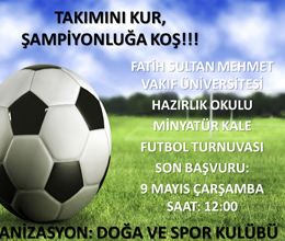 FSMVÜ Hazırlık Okulu Minyatür Kale Turnuvası Yapıldı.