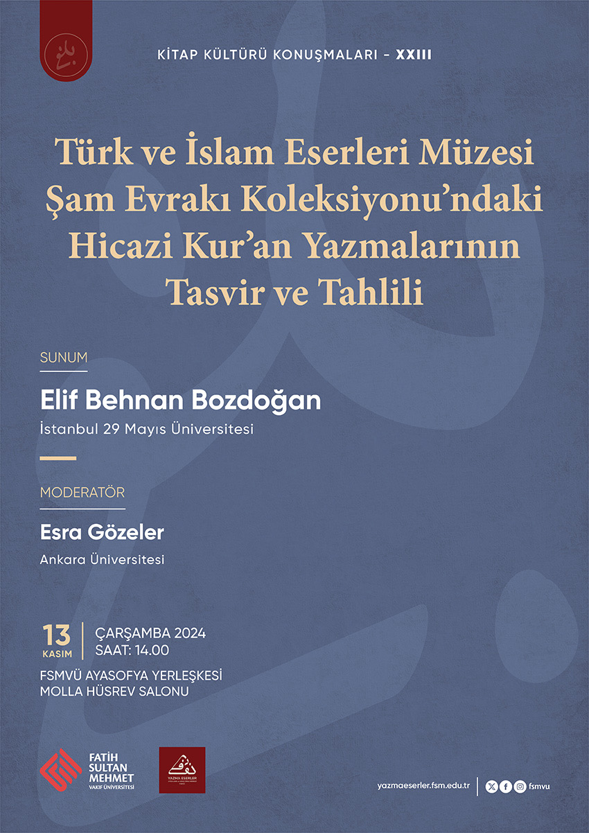 Kitap Kültürü Konuşmaları XXIII