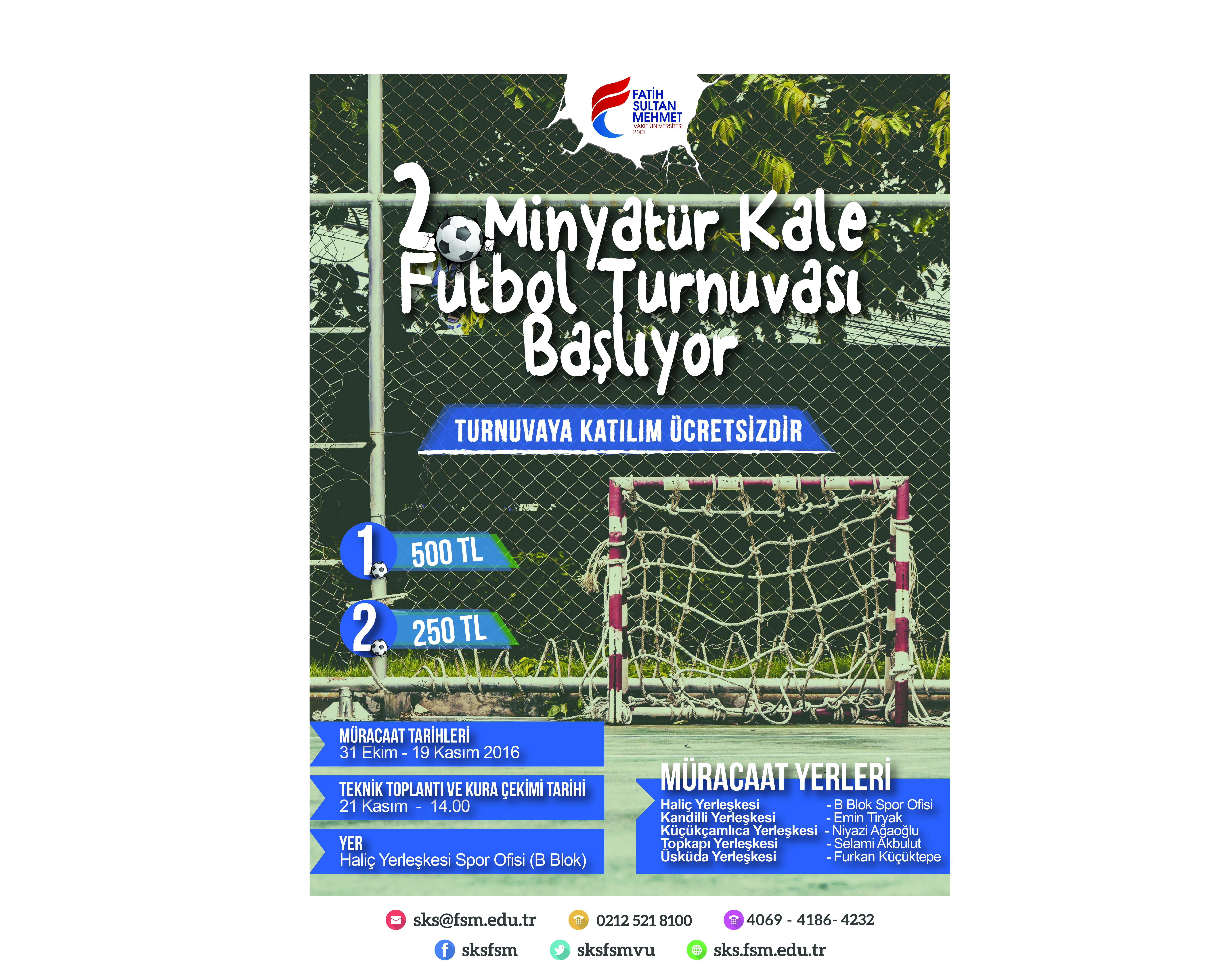 Minyatür Kale Futbol Turnuvası