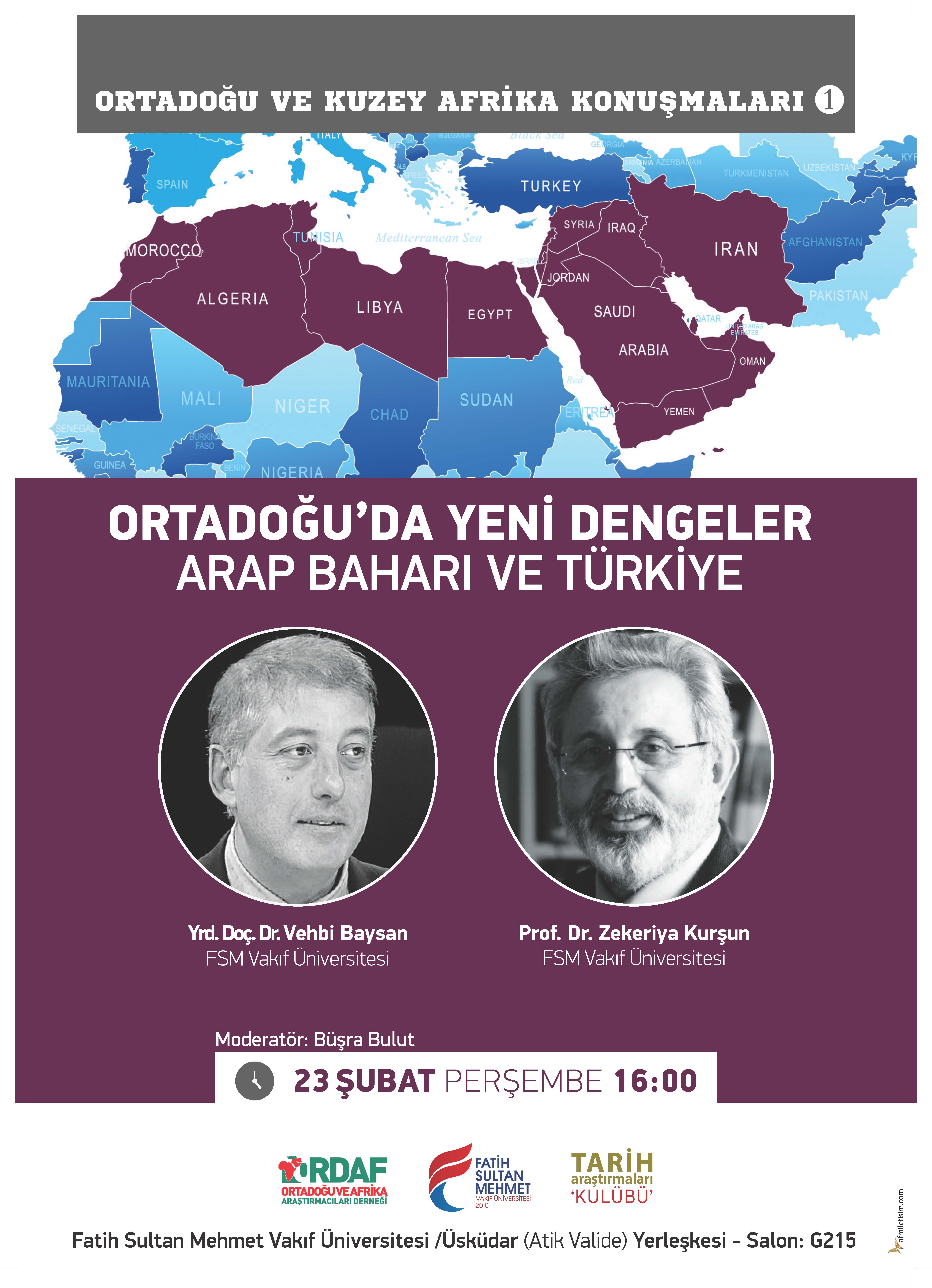 Tarih Araştırmaları Kulübü Ortadoğu ve Kuzey Afrika Konuşmaları