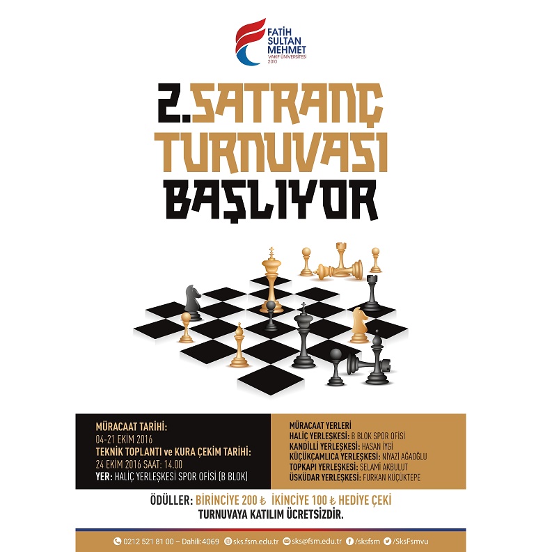 2. Satranç Turnuvası Başlıyor