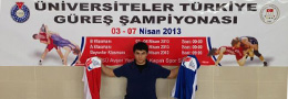 Üniv. Arası Güreş Şampiyonasında Üniversitemizi  Sporcumuz Recep Alper Yılmazlar Temsil Etti.