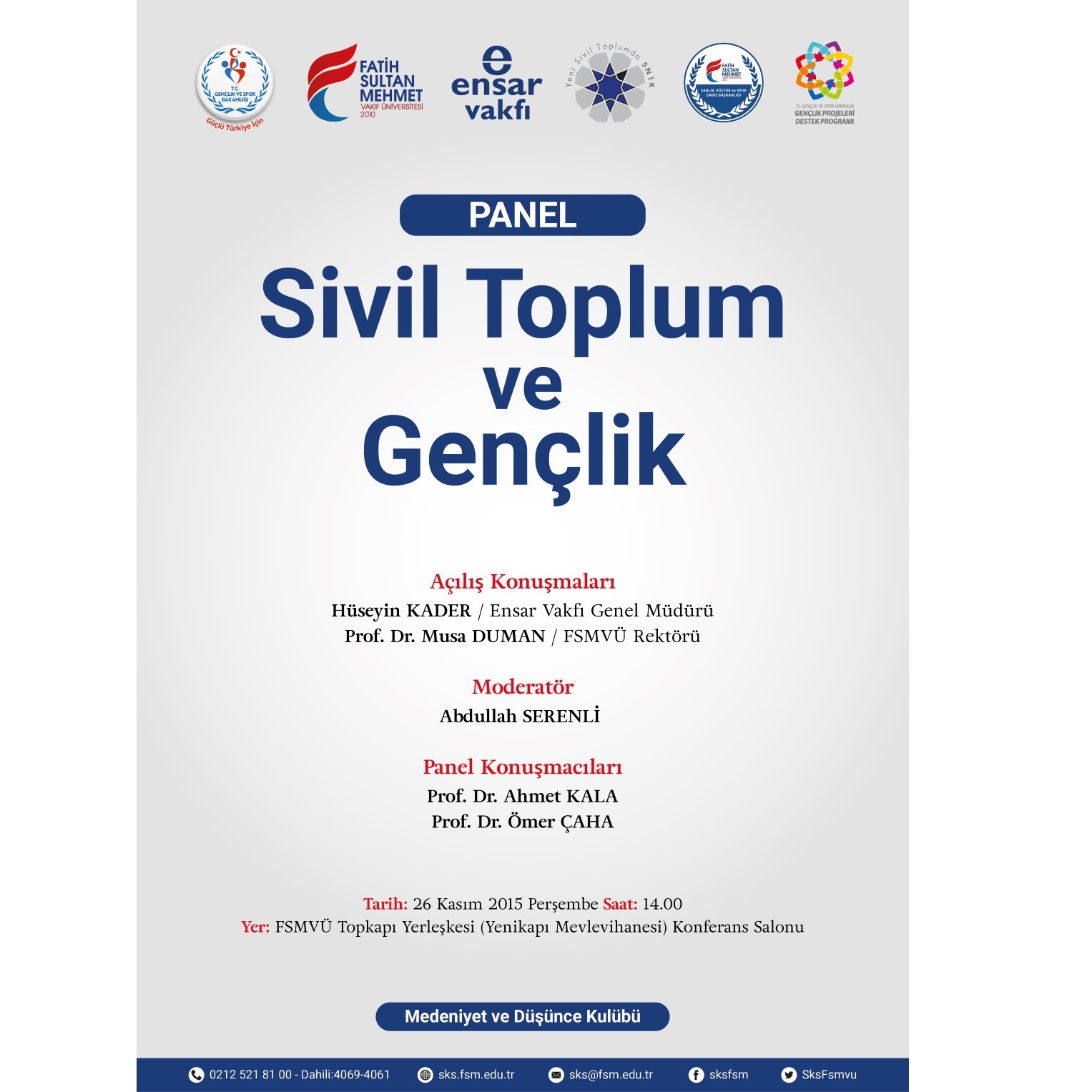 Sivil Toplum ve Gençlik Paneli