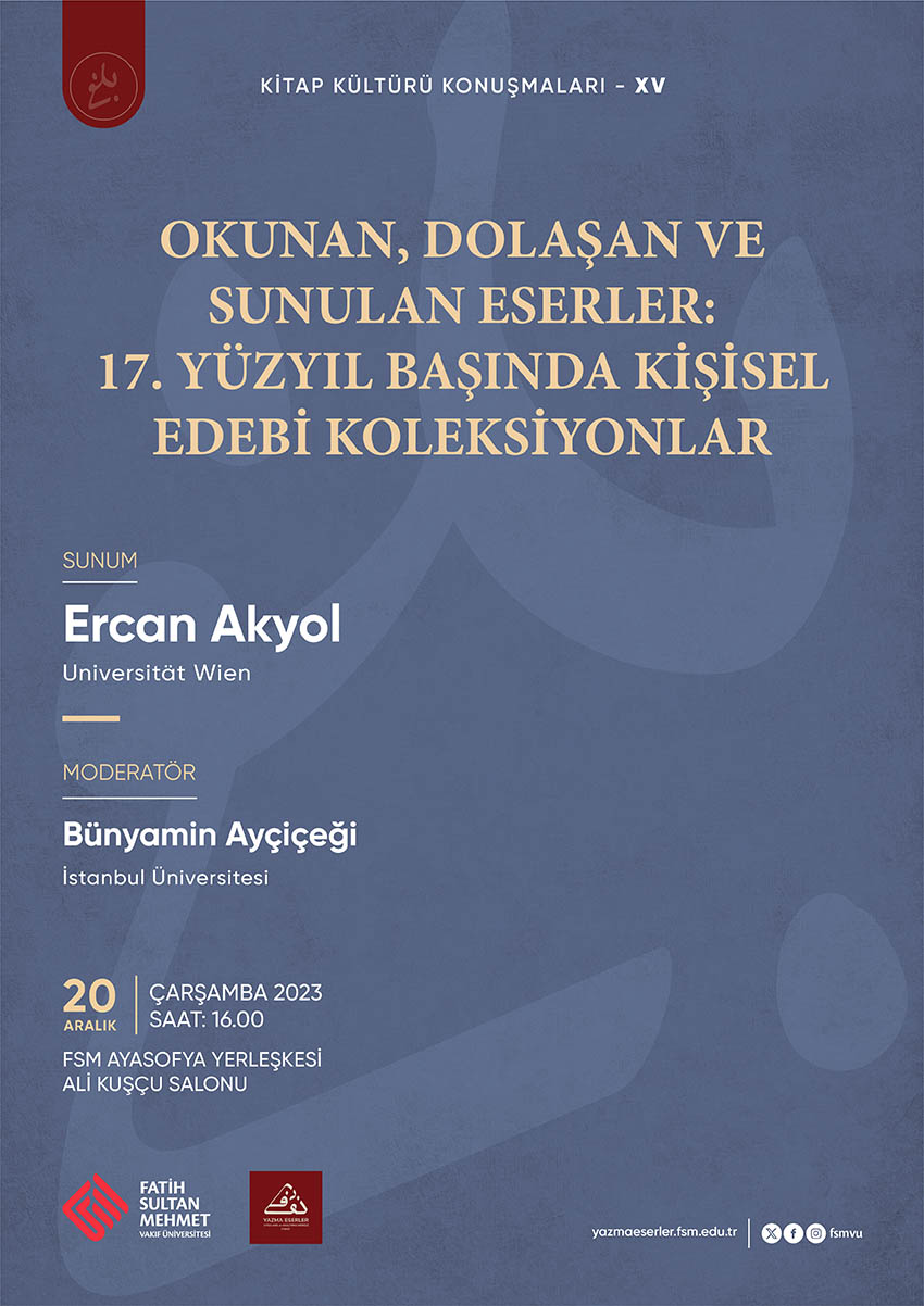 Kitap Kültürü Konuşmaları XV