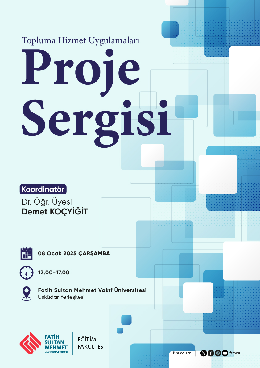 Topluma Hizmet Uygulamaları Proje Sergisi'ne Davetlisiniz!