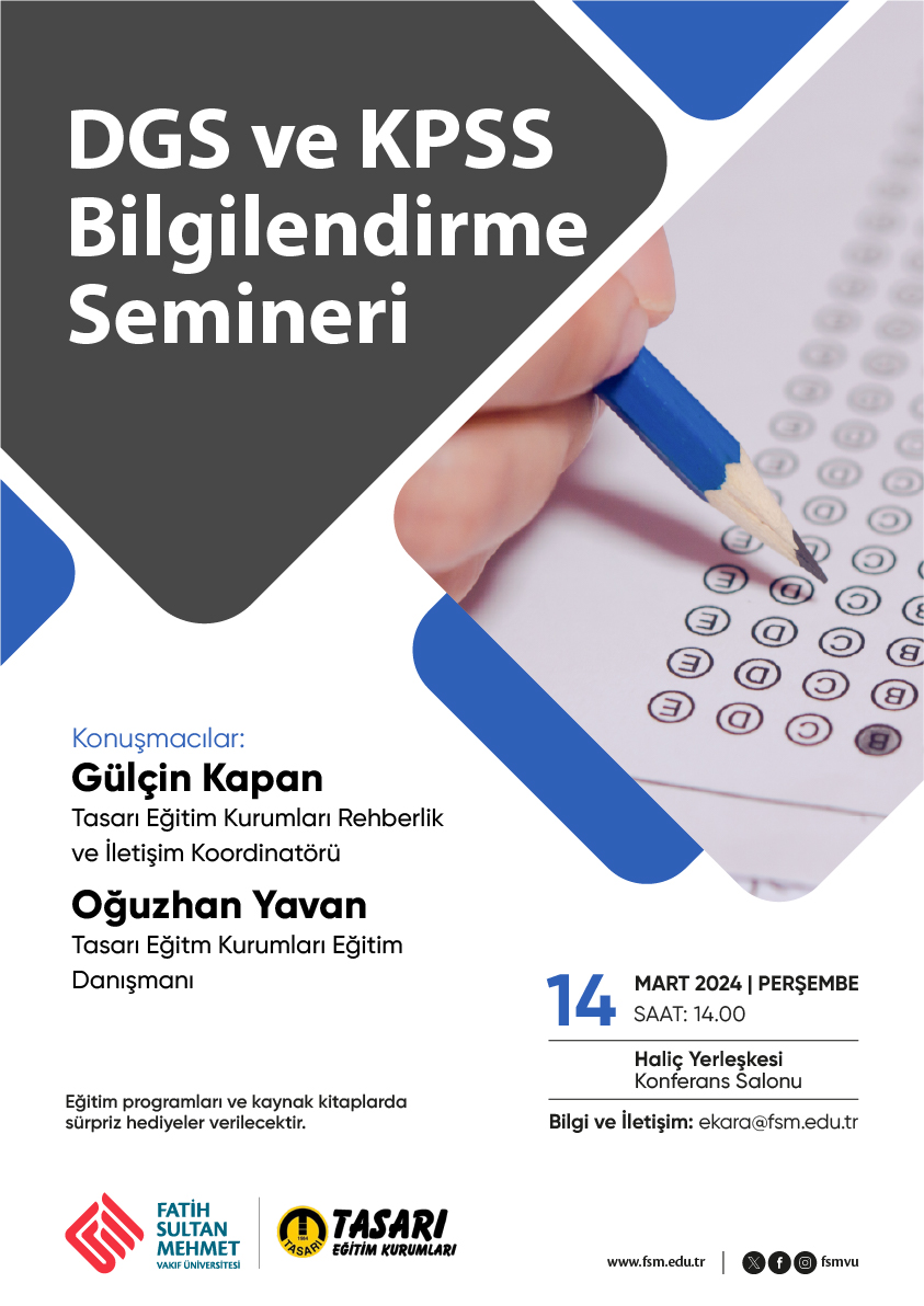 DGS ve KPSS Bilgilendirme Semineri
