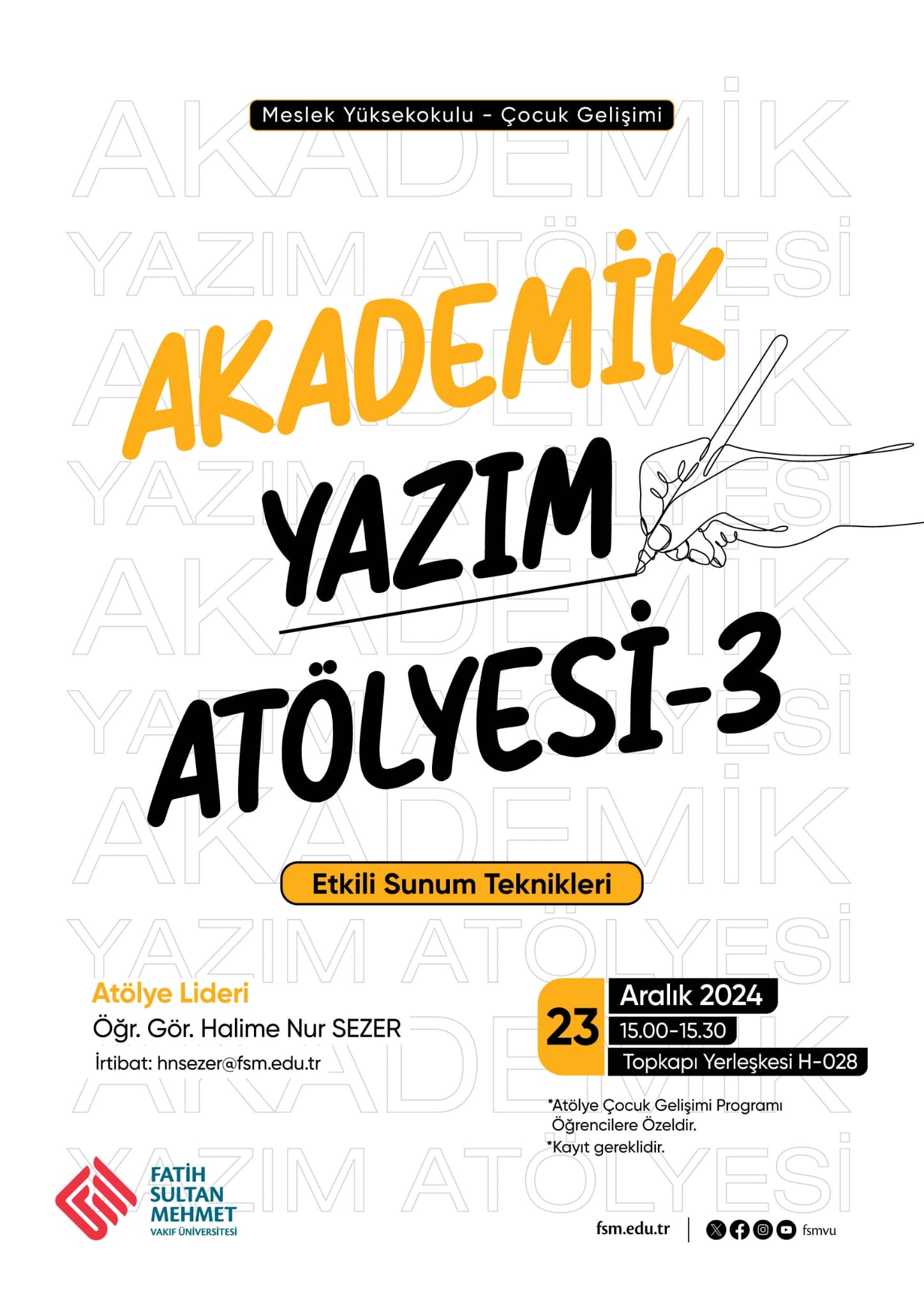 Akademik Yazım Atölyesi -3