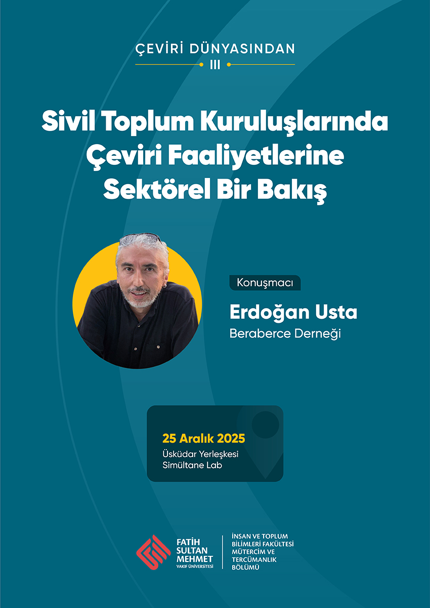 Etkinlik Duyurusu: STK’larda Çeviri Faaliyetleri
