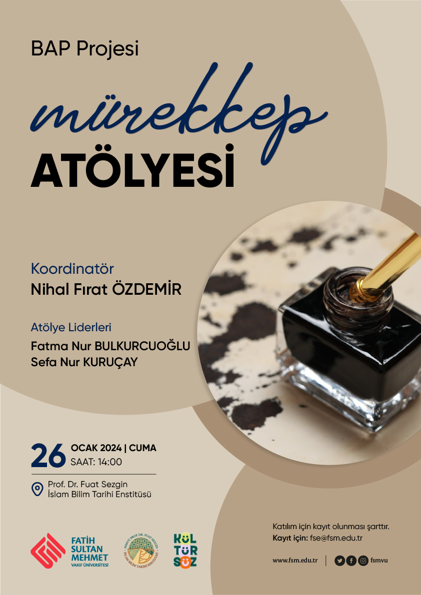 Enstitümüzce BAP Projemiz dahilinde ''Mürekkep Atölyesi'' Düzenleniyor