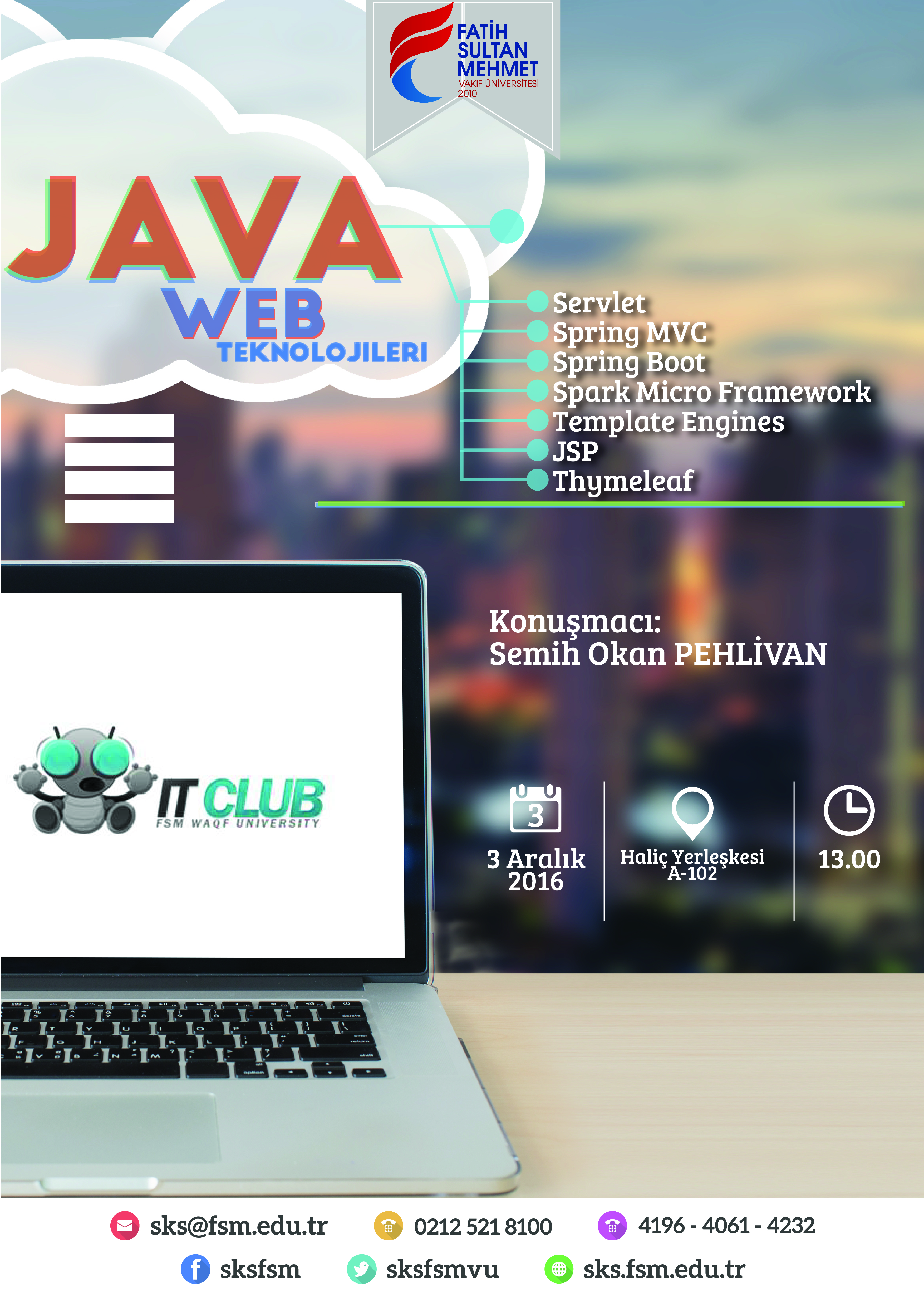 Bilişim ve Teknoloji Kulübü - Java Web Teknolojileri