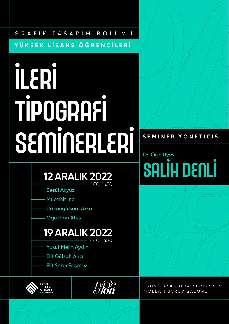 İleri Tipografi Seminerleri