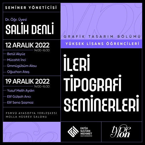 İleri Tipografi Seminerleri