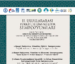 II. Uluslararası Türkiye Bilim / Kültür Sempozyumları