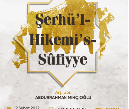 Hikemiyât Dersleri: Şerhü'l-Hikemi's-Sûfiyye
