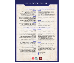 Katalog Okumaları