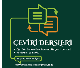 Arapça Mesleki Uygulama Kulübü / Çeviri Dersleri-4-5