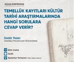 Yazma Eser Kültürü Atölyesi III: Temellük Kayıtları