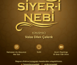 Ramazan'da Siyer Dersleri- Arapça Mesleki Uygulama Kulübü