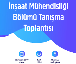 İnşaat Mühendisliği Tanışma Toplantısı