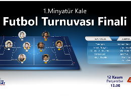 1. Minyatür Kale Futbol Turnuvası Finali Canlı Yayında