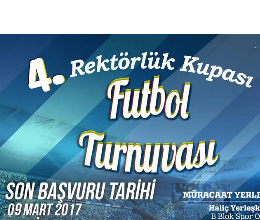 4. Rektörlük Kupası Futbol Turnuvası