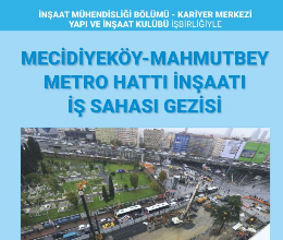 Mecidiyeköy-Mahmutbey Metro Hattı İnşaatı İş Sahası Gezisi