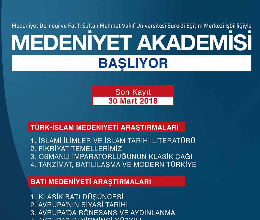 Medeniyet Akademisi Başlıyor