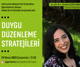 Online Söyleşi: Duygu Düzenleme Stratejileri