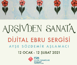 Arşivden Sanata Dijital Ebru Sergisi