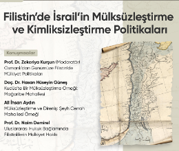 Filistin’de İsrail’in Mülksüzleştirme ve Kimliksizleştirme Politikaları