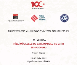 Milli Mücadele'nin Yerel Tarihleri İzmir Sempozyumu
