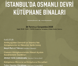 İstanbul'da Osmanlı Devri Kütüphane Binaları